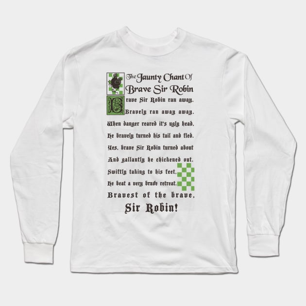 Jaunty Sir Robin Long Sleeve T-Shirt by Piercek25